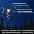 thumbnail image 2 of Gem Stone King 14K Yellow Gold Blue Sapphire Stud Earrings for Women | 3.40 Cttw | Gemstone September Birthstone | Round 6MM, 2 of 6
