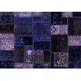 thumbnail image 1 of Ahgly Company Indoor Rectangle Patchwork Blue Transitional Area Rugs, 4' x 6', 1 of 4