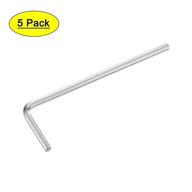 Unique Bargains 5/64' Hex Key Wrench, L Shaped Long Arm CR-V Repairing Tool 5 Pack