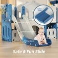 XJD 8-in-1 Toddler Slide Climber with Basketball Hoop, Ball, and ...