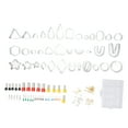 thumbnail image 1 of 126 Pcs Ensemble de Coupe-Argile Polymère 36 Formes Coupe-Argile en Acier Inoxydable avec 40 Coupe-Cercles 50 Accessoires de Boucles d'Oreilles, 1 of 14