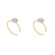 thumbnail image 2 of Sonducket Flor de diamantes de imitación falso aro anillo para la nariz Punk falso labio Clip chica nariz aro oreja aro anillo joyería para el cuerpo oro s 2piezas Sonducket CBP022828, 2 of 5