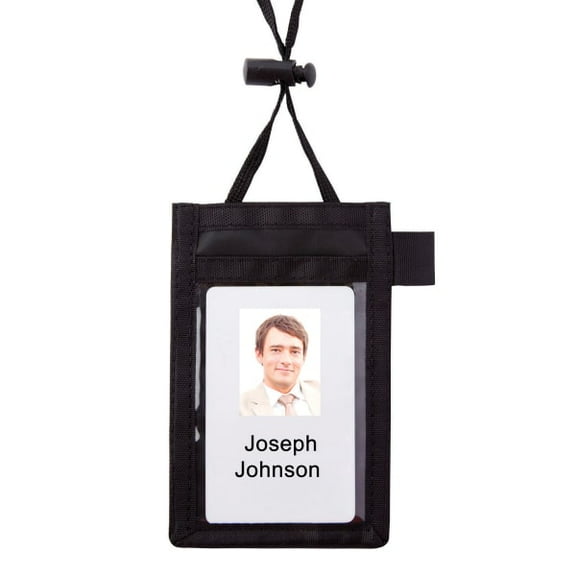 Office Depot Neck Pouch Name Badge, Vertical, 2 1/4in. x 3 1/2in., 55120