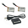 HobbyFlip Dual Charger with 3.7v 240mAh Lipo Battery Combo Compatible with Protocol SlipStream