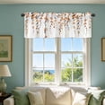 thumbnail image 5 of CoreLiving Valance Curtains for Kitchen Windows, Watercolor Lavender Leaves Printed Short Topper, Decorative Window Treatments for Bedroom Bathroom Cafe, 1 Pack, 5 of 5