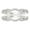 White 2pcs, variant on 925 Sterling Silver Twisted Infinity Eternity Ring Wedding Bands for Women Cubic Zirconia Sz 7