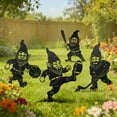 thumbnail image 2 of RealSteel Garden Sports Gnome Yard Stakes - 4 Pack Metal Garden Art (Penny Vein), 2 of 6