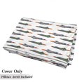 thumbnail image 5 of Airplane Floor Pillow Lounger Cover, Jet-Planes Aviation Attack Modern Technology United Kingdom Model Illustration, Nap Mat Printed Fabric Case for 5 Pillows, 88" x 27", Multicolor, by Ambesonne, 5 of 5
