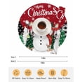 thumbnail image 6 of 13 Inch Round Placemats Set of 4, Red Snowman Christmas Non Slip Heat Insulation PP Table Mats, Winter Xmas Tree Snowflake Washable Place Mats for Kitchen Dining Party Table Decor, 6 of 7