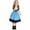 Blue, variant on Kids Girls German Dirndl Dress Short Sleeve Oktoberfest Bavarian Dresses Trendy Party Traditional Dress Festival Outfit