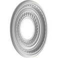thumbnail image 4 of Ekena Millwork 10"OD x 3 1/2"ID x 3/4"P Cole Thermoformed PVC Ceiling Medallion (Fits Canopies up to 4 1/4"), UltraCover Satin Blossom White, 4 of 10