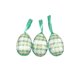 thumbnail image 1 of Decoraciones de Pascua para el Hogar 3 Piezas Colgando Simulación de Pintura de Bricolaje, Huevos de Plástico Verde 15x5x3cm para la Disposición de la Escena, Apoyos de Resurrección, 1 of 6