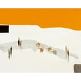 thumbnail image 2 of Choisy, Christian 14x12 White Modern Wood Framed Museum Art Print Titled - La route du desert I, 2 of 4