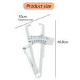 thumbnail image 2 of ENTASSER 2Pcs Body Fat Caliper - Handheld BMI Body Fat Measurement Device - Skinfold Caliper Measures Body Fat for Men and WomenWhite cm+inch, 2 of 5