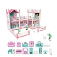 thumbnail image 2 of HJJLRH Doll House Dollhouse - DIY Pretend Play Building Playset, Dollhouse Asseccories and Furniture,Gift for 6 7 8 9 Girls Toddler, 2 of 9