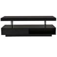 thumbnail image 5 of Furvclv LED Coffee Table Modern Rectangular Center Table With 2 Drawers Display Shelves For Living Room Office Home, 5 of 7