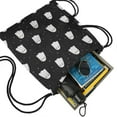 thumbnail image 4 of 13.5 x 16.5 Inch Halloween Pattern of Waterproof Drawstring Backpack with Shoe Compartment – Lightweight Dry Wet Separation Gym Bag for Men Women & Teens, 4 of 5
