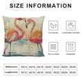 thumbnail image 5 of Nawypu  Watercolor Flamingo Throw Pillow Covers,  Spring Summer Holiday Cushion Case Decoration for Sofa Couch, 5 of 5