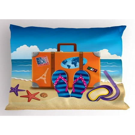flip flop pillow sham