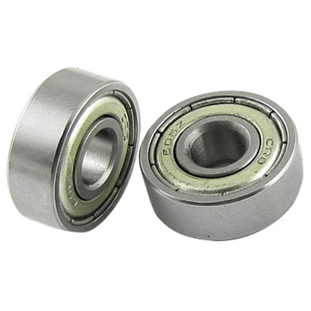 Unique Bargains 5 Pcs 6 x 17 x 6mm Deep Groove Ball Bearings 606Z for Electric