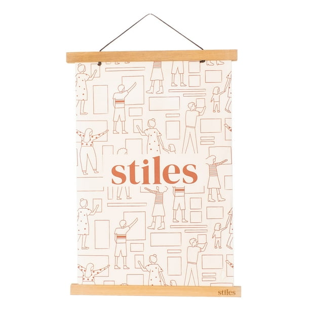 Soporte magnético para pósteres de madera Stiles, 45 cm