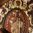 thumbnail image 3 of St. Jude Wooden Religious Icon Home Wall Decor Patron Saint of Troubled Times and Despair Catholic Statue Saint Wall Hanging, 3 of 5