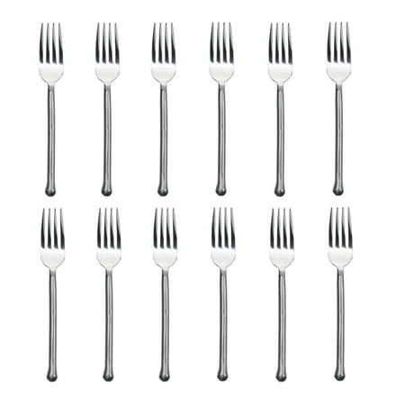 Gourmet Settings Exotique Platinum 18/10 Stainless Dinner Fork (Set of Twelve)