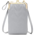 thumbnail image 1 of LHSHID Women’s PU Leather Kiss Lock Shoulder Bag Retro Crossbody Coin Purse with Adjustable Straps Small Phone Bag for Work, 1 of 6