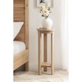 thumbnail image 2 of Kate and Laurel Foxford Modern Tiered Round Drink Table, 12 x 12 x 30, Light Natural, Transitional Two-Tier Circle Plant Stand for Use as Living Room Pedestal Table or Small Bedroom Nightstand, 2 of 9