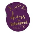 thumbnail image 1 of Inkdotpot Cheers To Retirement Bottle Tag Real Gold Foil Favor Hang Tags Pack Of 50, 1 of 6