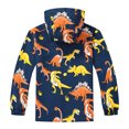 thumbnail image 6 of Karoyedx Fall Toddler Boy Clothes Kids Baby Toddler Girls Cartoon Spring Fall Outerwear Windbreaker Zipper Hooded Jackets Coat Dark Blue Size,3-4 Years, 6 of 7