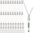 thumbnail image 1 of Hobbspring DIY 304 Stainless Steel & Glass Bottle Pendant Necklace Making Kits Stainless Steel Color 5~450x1~6mm, 1 of 9