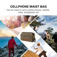 thumbnail image 3 of Belt Cellphone Holder Bag Waterproof Canvas Bag Simple Phone Bag (horizontal), 3 of 3