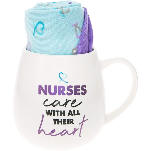 Pavilion Gift Company - Nurse - 15.5 oz Mug and Sock Set