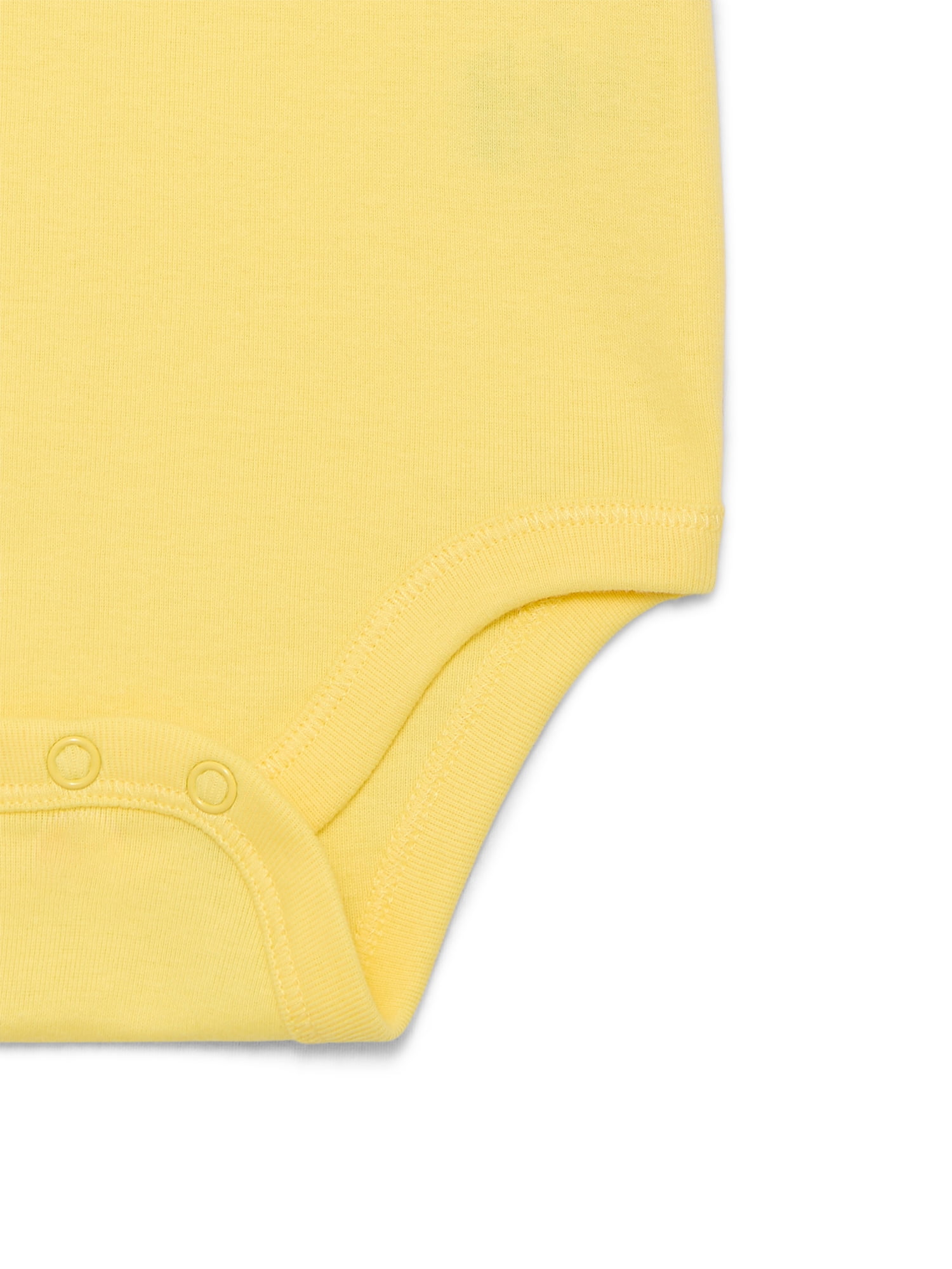 Wonder Nation Baby Girl Short Sleeve Bodysuit, Sizes 0-24 Months