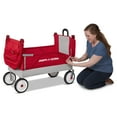 Radio Flyer, Dual Canopy Family Wagon, Adjustable Canopies with Storage Bag, Ages 1.5+ years