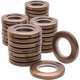 thumbnail image 1 of 50 piezas de anillos de ojales de cortina, anillos de barra de cortina, anillos de bricolaje para cortina de ventana, ducha, guardarropa, puerta, diámetro interior de 44 mm (oro rosa) ShuxiuWang 8390613680273, 1 of 1