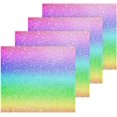thumbnail image 2 of Coolnut 12x12Inx4 Sets Reusable Soft Face Towel, Kitchen Hand Towel Bathroom Absorbent Towel, Gym Hotel Spa-Galaxy Fantasy Beautiful Rainbow Washcloth Gift, 2 of 7
