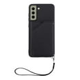 thumbnail image 1 of Allytech Wallet Case for Samsung Galaxy S21 FE 6.4 inch,Luxury Shockproof PU Leather Flip Card Slots Holder with Detachable Wrist Strap Slim Cover.For Samsung Galaxy S21 FE,Black, 1 of 6