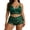 Green, variant on Women's Black Lace Bra and Shorts Set, Sheer Adjustable Strap Bralette and High-Waist Shorts, Alluring Sleepwear, Sizes S-XXXXL