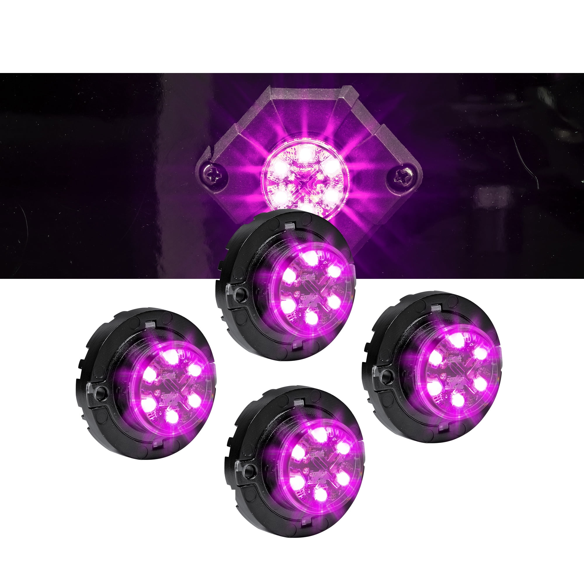Parts & Accessories 31 28 LED Purple White Emergency Warning Hazard