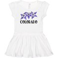 thumbnail image 3 of Inktastic Colorado Columbine Flowers Girls Baby Dress, 3 of 5