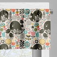 thumbnail image 3 of Ambesonne Art Window Valance, Birds Flowers Shapes, 54" X 18", Multicolor, 3 of 5