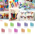 thumbnail image 1 of Qaailabf Colorful Feather Assortment, 50 Pieces Small Straight Knife Simulation Feathers, 10-15cm Length, Bright Colors for DIY Crafts, Kindergarten Projects, Decoration, Brooch Making, 1 of 10