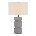 thumbnail image 3 of Pemberly Row 23.5" Moderne Lampe de Table Pilier en Pierre de Béton en Gris, 3 of 8