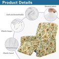 thumbnail image 4 of Yuyamidu Sunflower Reclining Chair Covers 4 Pieces Non Slip Recliner Sofa Slipcovers with Pocket Easy to Install Lazyboy Cover for Recliner Chair Soft Furniture Protector, 4 of 8