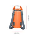 thumbnail image 4 of Eigraketly Bolsa seca impermeable de PVC 10L 15L 20L buceo al aire libre plegable hombre mujer playa bolsa de natación Rafting río océano Deportes acuáticos Naranja 20L Eigraketly AP1617-06B, 4 of 6