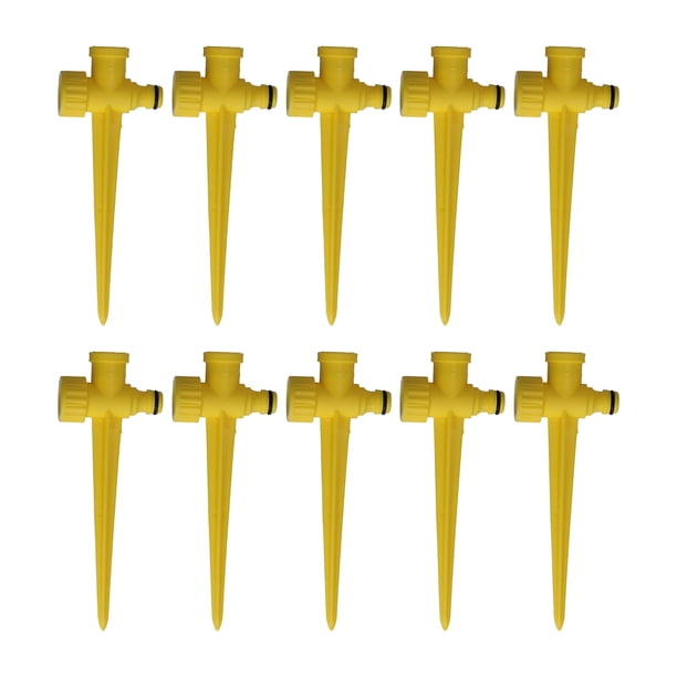 Pico para aspersor de césped para patio, Pico para aspersor de césped, 10 piezas, aspersores para césped de jardín, conector de púa para aspersor de césped, durabilidad probada en el tiempo