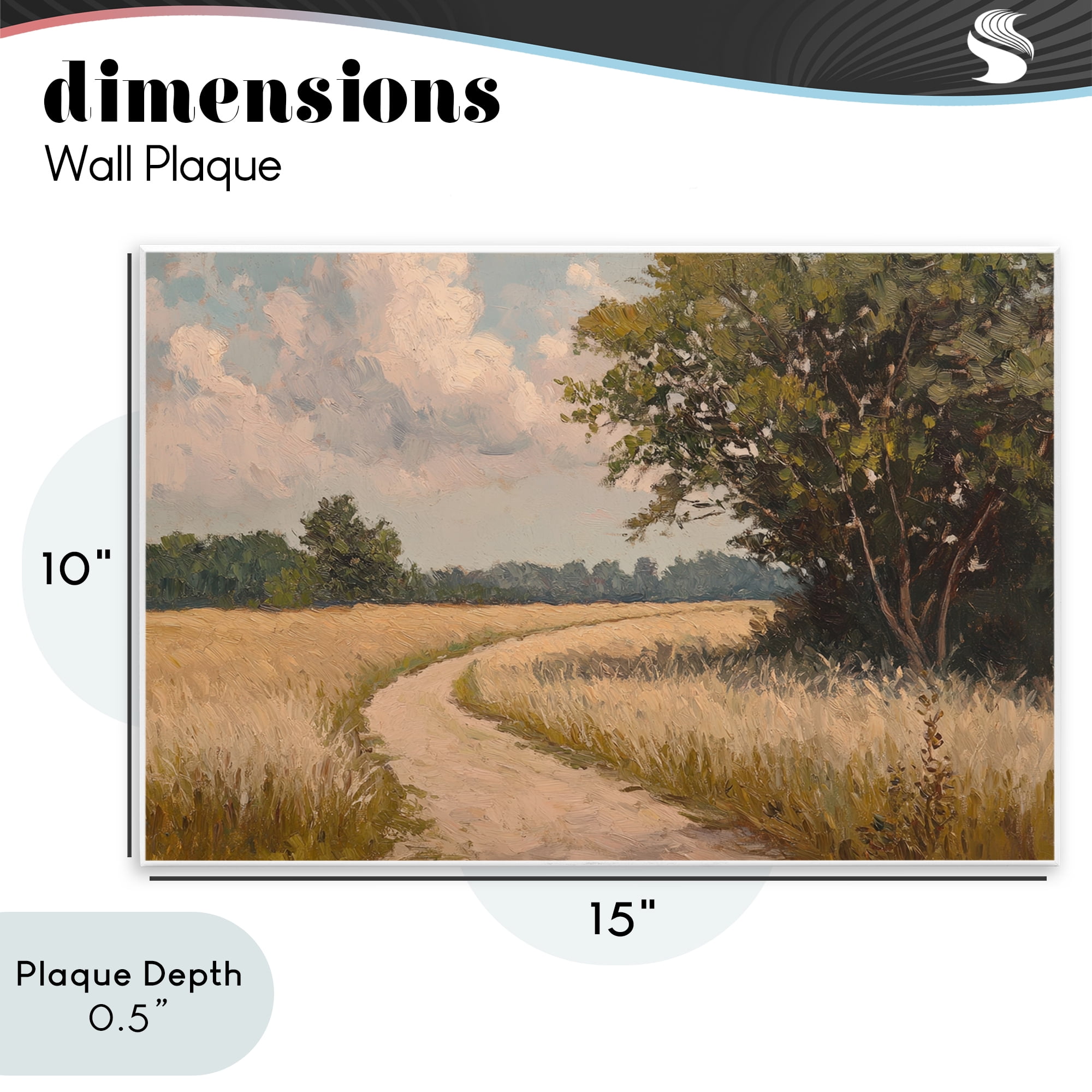 Stupell Industries Peaceful Thinking Path Wall Plaque Art, design by Petal Prints Design