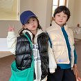 thumbnail image 6 of Esaierr Kids Baby Winter Puffer Vest Jacket for Girls Autumn Winter Warm Puffer Waistcoat Zip Up Outwear Toddler Cute Lightweight Waterproof Thickened Warm Sleeveless Jacket Coat for 2-9Y, 6 of 6